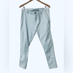 Paper Denim & Cloth Pants Size 34 x32 Skinny Pastel Blue Chinos